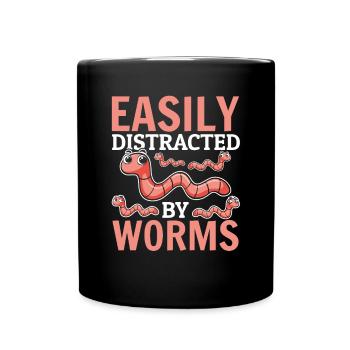 Compost Worm Farmer Worm Lover - Light of - Full Colour Mug - black - Front