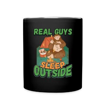 De vrais gars qui dorment dehors - Camping Camping Nature - Mug uni - noir - Devant