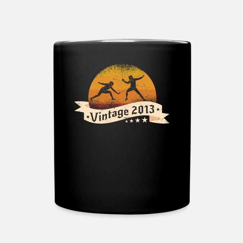 Escrime Vintage 2013 Clôture d’anniversaire - Mug uni - noir