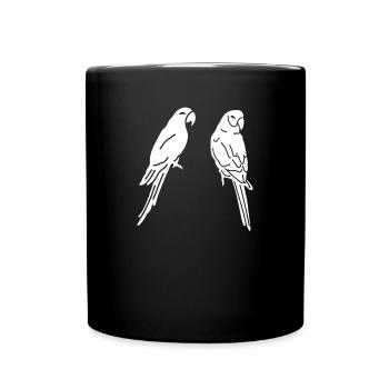 Perroquet Cockatiel Oiseaux Amoureux I - Mug uni - noir - Devant