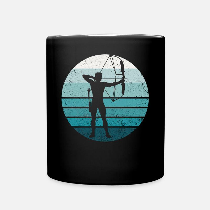 Archery Bow Archer Retro Vintage - Tasse einfarbig - Schwarz