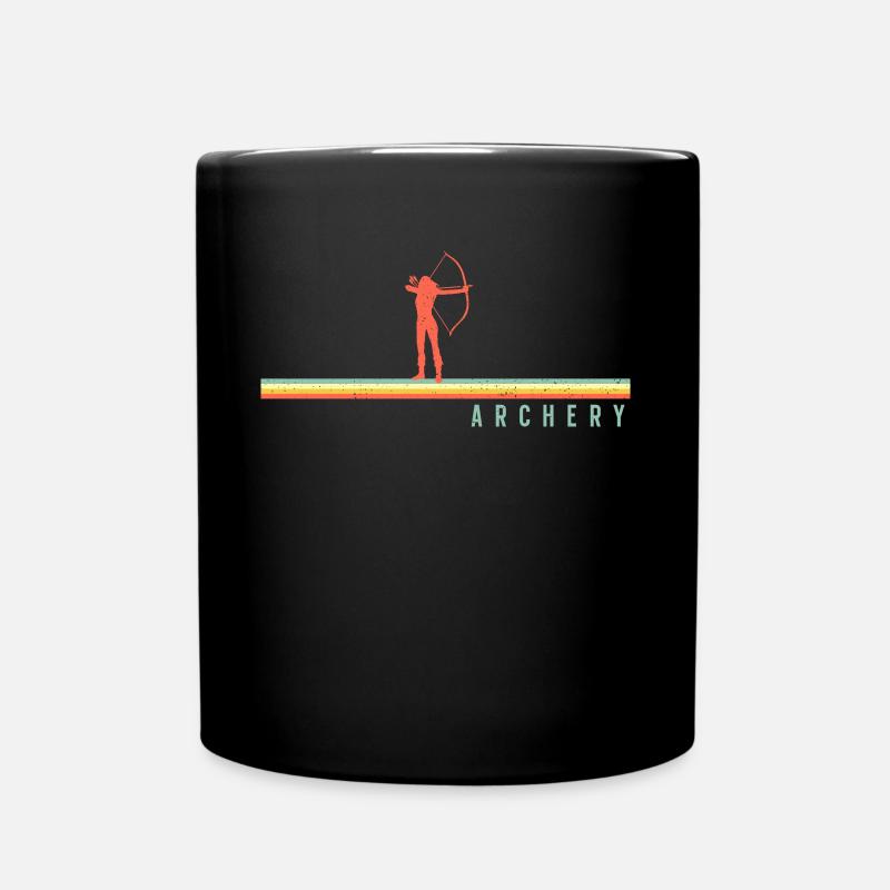 Arc à l’arc Archer Girl Retro - Mug uni - noir