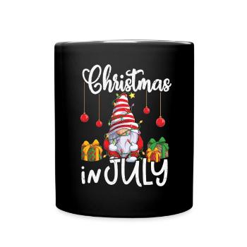 Noël des elfes en juillet - Mug uni - noir - Devant