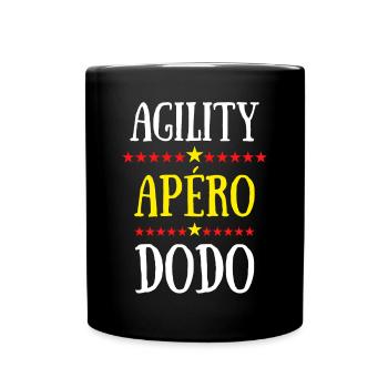agility apéro dodo - Mug uni - noir - Devant