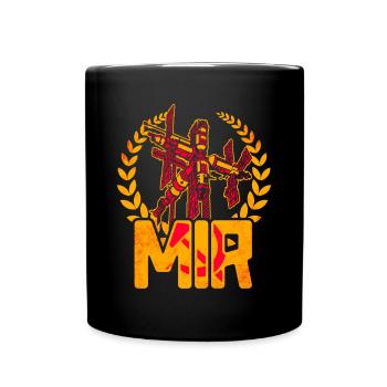 Mir Space Station - Full Colour Mug - black - Front