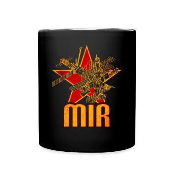 Mir Space Station - Full Colour Mug - black - Front