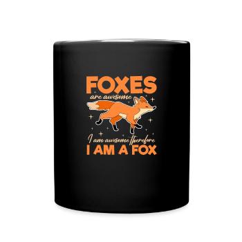 Renards Renards Forêt de renards Animal Forest Animal Animal Cadeau - Mug uni - noir - Devant