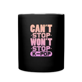 K-Pop - Tasse einfarbig - Schwarz - Vorne