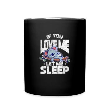 Koala - Tasse einfarbig - Schwarz - Vorne