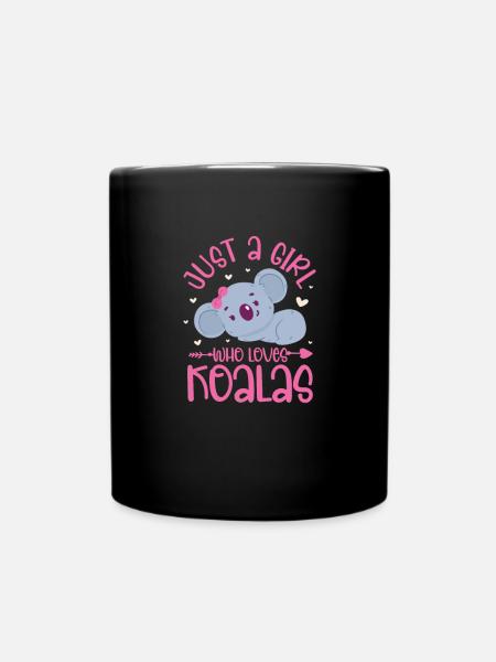 Koala Girl Koala Bear Girl Australie Cadeau - Mug uni - noir