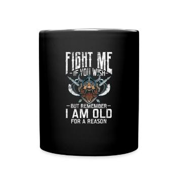 Wikinger - Tasse einfarbig - Schwarz - Vorne