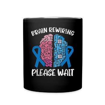 Recâblage cérébral SLA Sclérose latérale amyotrophique - Mug uni - noir - Devant