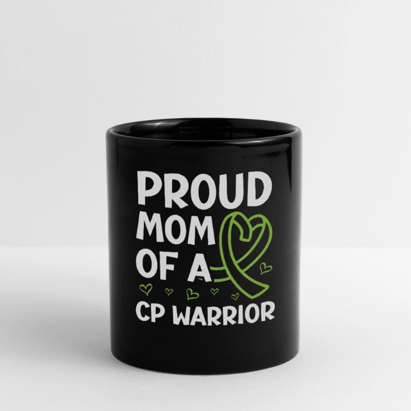 Stolze Mutter einer CP Warrior Zerebralparese Mutter Tasse einfarbig