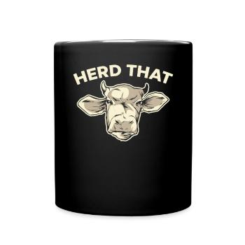Troupeau Cette vache Chuchoteur Élevage d’animaux - Mug uni - noir - Devant