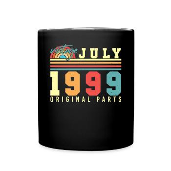 Geburtsmonat Juli 1999 - Tasse einfarbig - Schwarz - Vorne