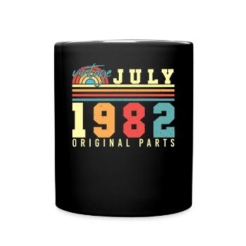 On the occasion of the 40th birthday of July 1992 - Full Colour Mug - black - Front