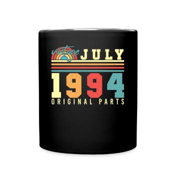Geburtsjahr 1994 Juli - Tasse einfarbig - Schwarz - Vorne
