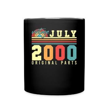 Mois de naissance Juillet 2000 - Mug uni - noir - Devant