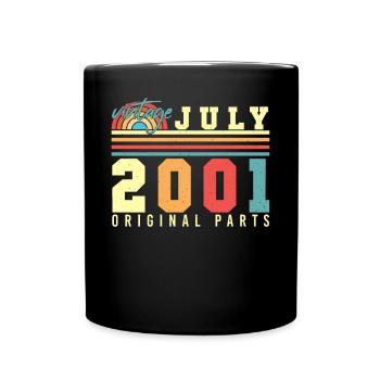 Mois de naissance Juillet 2001 - Mug uni - noir - Devant