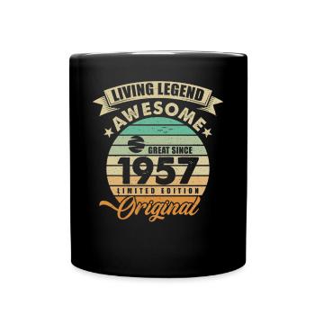 1957 Birthday - Full Colour Mug - black - Front