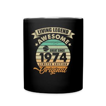 1974 Birthday Retro Orginal - Full Colour Mug - black - Front