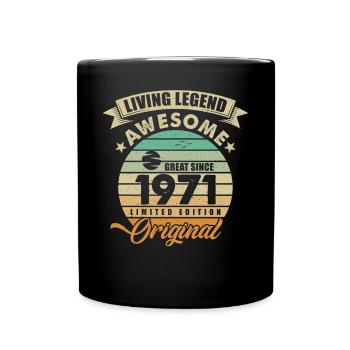1971 Anniversaire Retro Orginal - Mug uni - noir - Devant