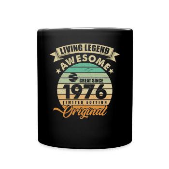 1976 Anniversaire Retro Orginal - Mug uni - noir - Devant