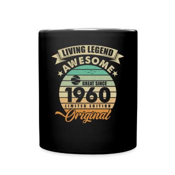 1960 Anniversaire Retro Orginal - Mug uni - noir - Devant