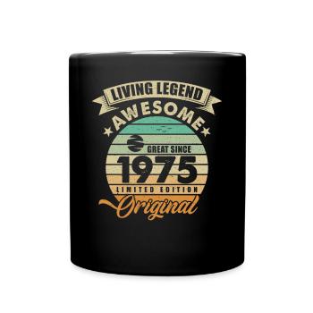 1975 Anniversaire Retro Orginal - Mug uni - noir - Devant