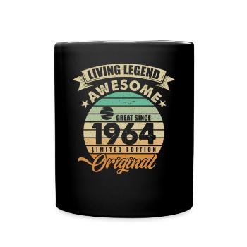 1964 Anniversaire Retro Orginal - Mug uni - noir - Devant