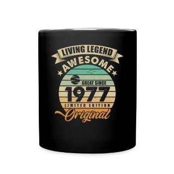 1977 Birthday Retro Orginal - Full Colour Mug - black - Front