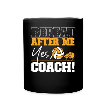 Volleyball Player Team Coach - Full Colour Mug - black - Front