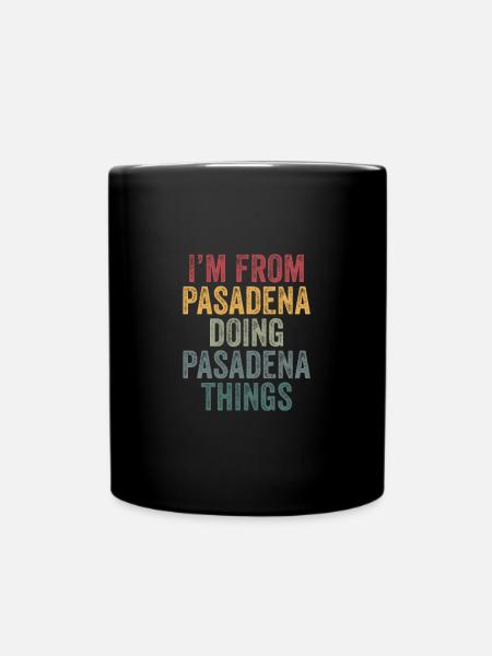 Pasadena things city - Tasse einfarbig - Schwarz