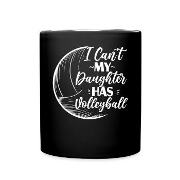 Joueuse de volleyball Fille de l’équipe - Mug uni - noir - Devant