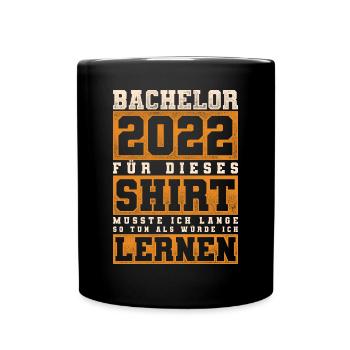 Vintage Studium Bachelorabschluss Geschenk Bachelo - Tasse einfarbig - Schwarz - Vorne