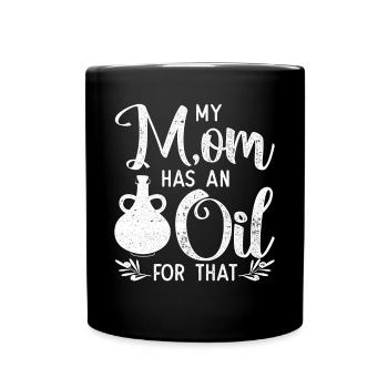 Vintage Ma mère a une huile pour ça - Mug uni - noir - Devant