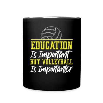 Volleyball Player Team Education - Full Colour Mug - black - Front