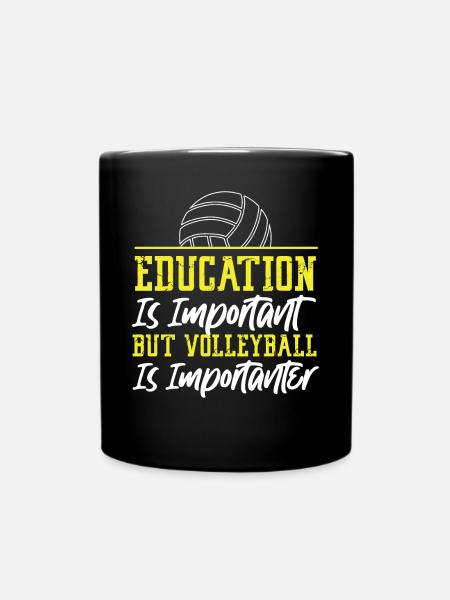 Volleyball Player Team Education - Tasse einfarbig - Schwarz