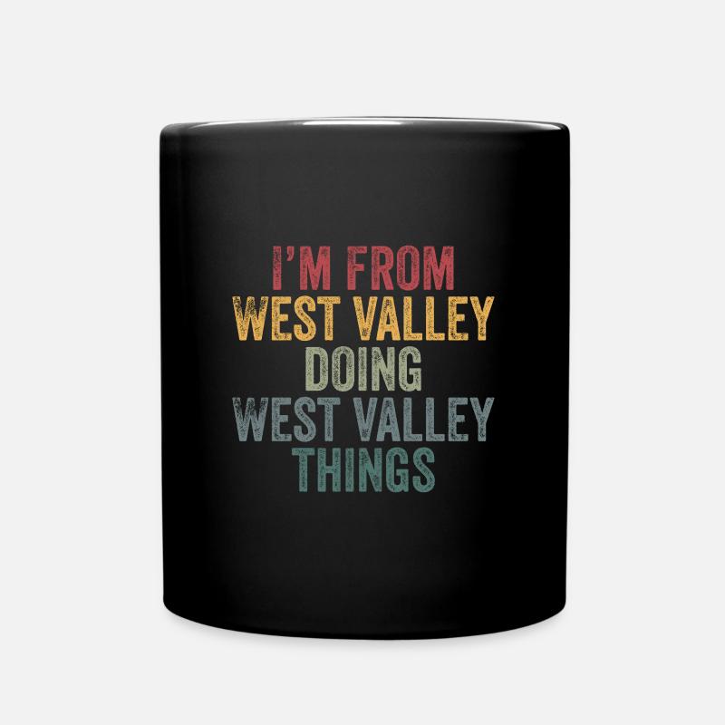 West Valley things city - Tasse einfarbig - Schwarz