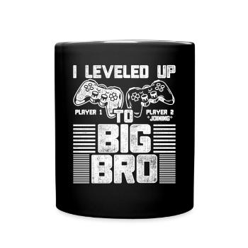 Vintage I nivelé à Big Brother - Mug uni - noir - Devant