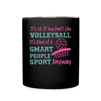 Équipe de volley-ball C’est ok si - Mug uni - noir - Devant