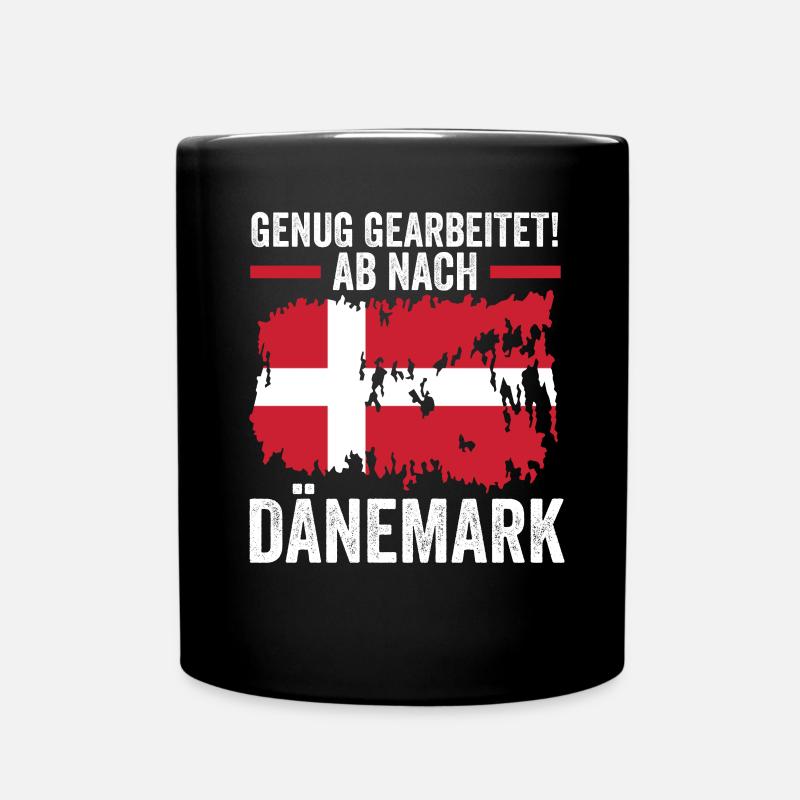 Skandinavien Urlaub Däne Dänemark - Tasse einfarbig - Schwarz