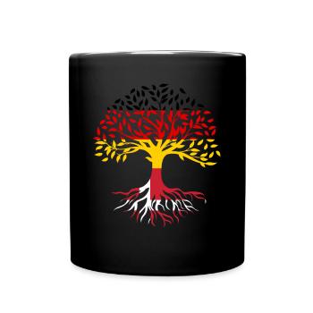 Roots Tree Allemagne Danemark - Mug uni - noir - Devant