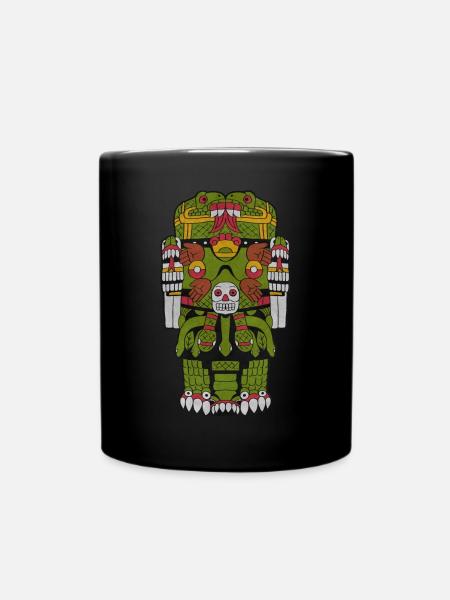 Coatlicue Aztekengöttin Erdgöttin Maya Inka - Tasse einfarbig - Schwarz