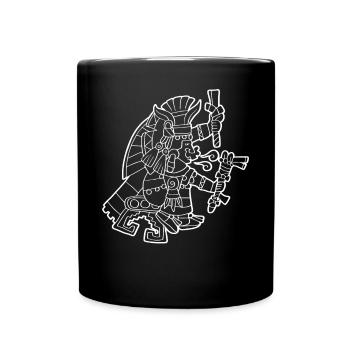 Chalchiuhtlicue Aztekische Wassergöttin Maya Inka - Tasse einfarbig - Schwarz - Vorne
