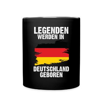 Deutschland Deutscher Deutsches - Tasse einfarbig - Schwarz - Vorne