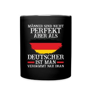 Deutschland Deutscher Deutsches - Tasse einfarbig - Schwarz - Vorne