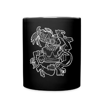 Coyolxauhqui Aztec Goddess Moon Goddess Maya Inca - Full Colour Mug - black - Front