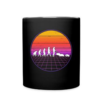 Mähroboter Evolution Retro Rasenroboter - Tasse einfarbig - Schwarz - Vorne