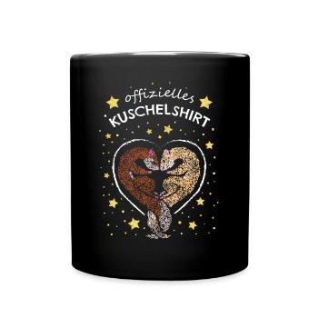 Offizielles Kuschelshirt Frettchen - Tasse einfarbig - Schwarz - Vorne